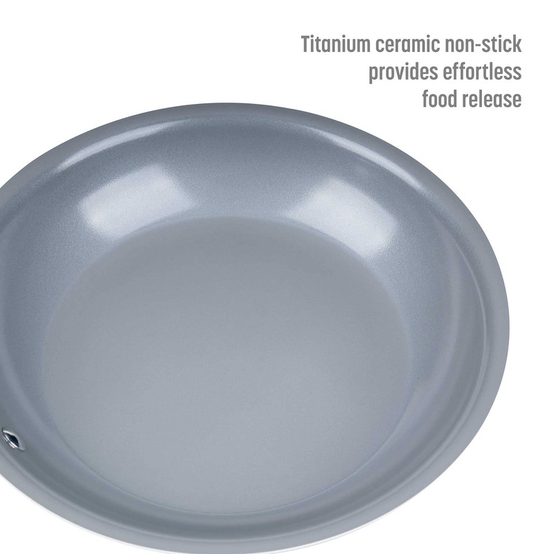Goodful Ceramic Nonstick 11 Inch Frying Pan, Dishwasher Safe Pots
