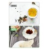 YFFSFDC Disposable Empty Bags with Drawstring Non Woven Unbleached Tea