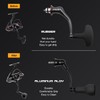 JINOHNAMILL 63mm Black Fishing Spinning Reel Handle Replacement for Shimano