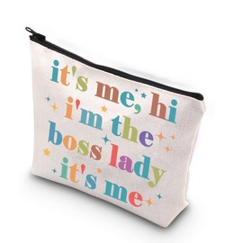 Boss Lady Makeup Bag It's Me, Hi I'm The Boss Lady It's Me female Entrepreneur Boss Gift Boss Lady Thank You Gift (The bosslady CA)
