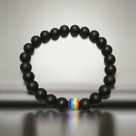 Steinfixx ® Obsidian Bead Bracelet "Detoxification" with Chakra Bead - Power and Bloodstone