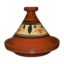 Moroccan Cooking Tagine Handmade Glazed Small 8 inches in diameter Traditional No Lead