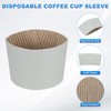 sourcing map 100pcs Disposable Coffee Cup Sleeves, Cardboard Cup Sleeves