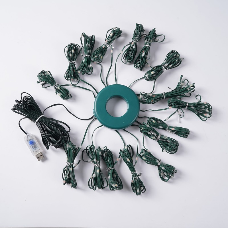 Christmas Tree Decorative Lights String Garden Layout Waterfall Lights Party