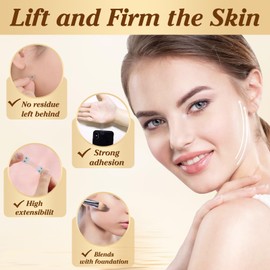 Face Lift Tape, Face Tape Lifting Invisible, 140 PCS Facelift Tape for Face Invisible, Neck Tape Lifting Invisible for Double Chin,Instant Face Lifting Sticker for Saggy Skin