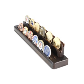 Gzsekken Display coin holder - 4 Rows challenge coin display coin holder(Coins not included) - Military Coin Display Stand