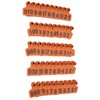 100Pcs TPU Pig Cow Ear Tag with Number 001‑100 Ear