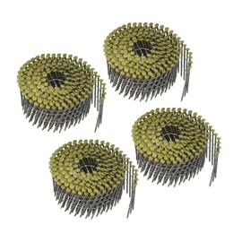 2-1/2 x 0.09-Inch Siding Nails Fits BOSTITCH Coil Siding Nailer,15-Degree,Round Head Ring Shank Galvanized,C8R90BDG SidingNails 1200pcs