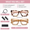 PUBOWT Oversized Reading Glasses for Women Oprah Style Computer Readers