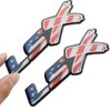 dgea Chrome Red LSX Fender Emblem Decal Badge Nameplate Letter