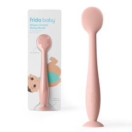 Frida Baby Diaper Cream Spatula, 100% Silicone Butt Spatula for Baby, Diaper Cream Applicator for Easy + Clean Use of Butt Paste & Diaper Rash Cream, BPA- Free, Pink