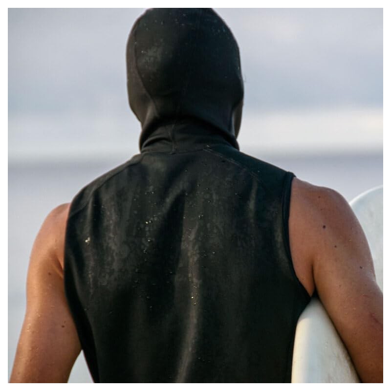 EXOWEAR Hooded Vest Unisex - Black - XL