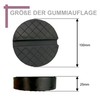 sarian® 100 x 25 mm Rubber Pad with V-Groove and