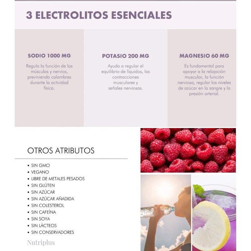 Electrolyte Nutriplus Farmasi/electrolitos Efervescentes