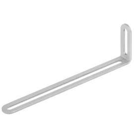 Fanmao 10 Pcs 8" L x 3/4" W x 2" H Slotted L Brackets for Shelves, Adjustable Corner Brace Support, 1/8" Thick