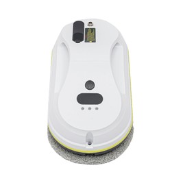 LUNUMAOS Window Cleaner Window Vacuum Cleaner Robot, Auto Water Spray Smart Glass Clean Modern White Oval Intelligent Remote Control Robot for Home Hotel