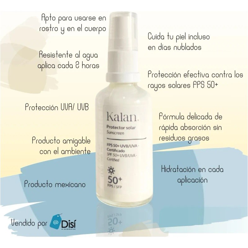 Kalan Protector Solar Fps 50+ 50ml Uvb/uva