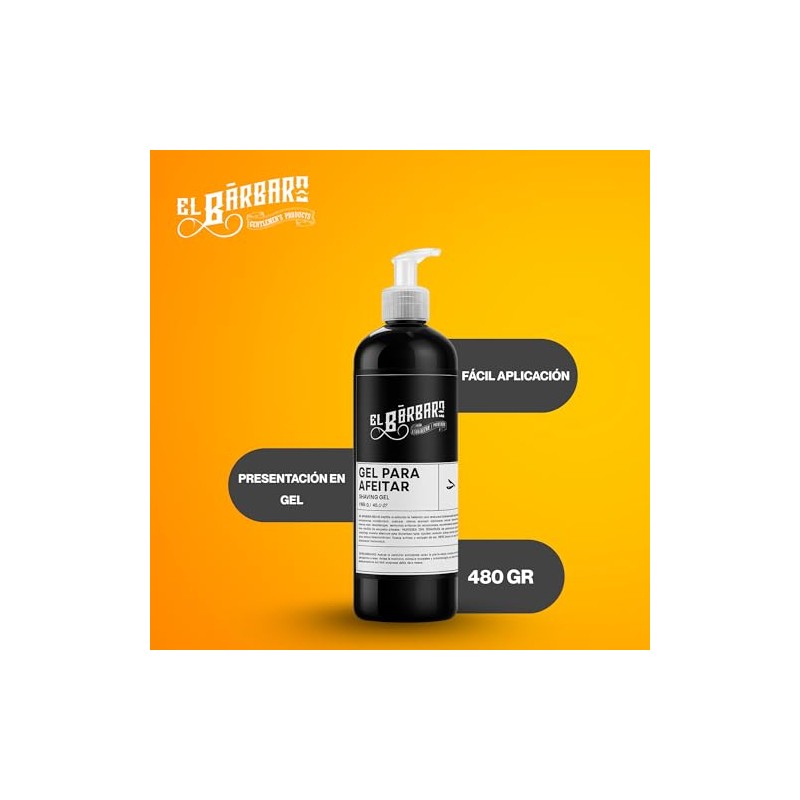 Gel Para Afeitar Con Menta y Aloe Vera - Permite