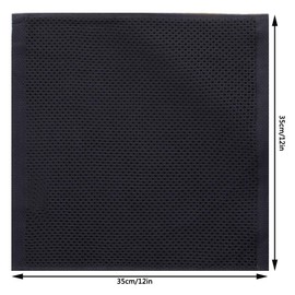 Yuhan Pretty Kitchen Towels Dish Cloths Set 100% Cotton Waffle Weave Super Absorbent Quick Drying Soft Kitchen Dish Towels 12x12 Inches 6 Pack(Black)