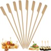 Bamboo Wooden Catering Paddle Skewers Disposable Finger Food Cocktail BBQ
