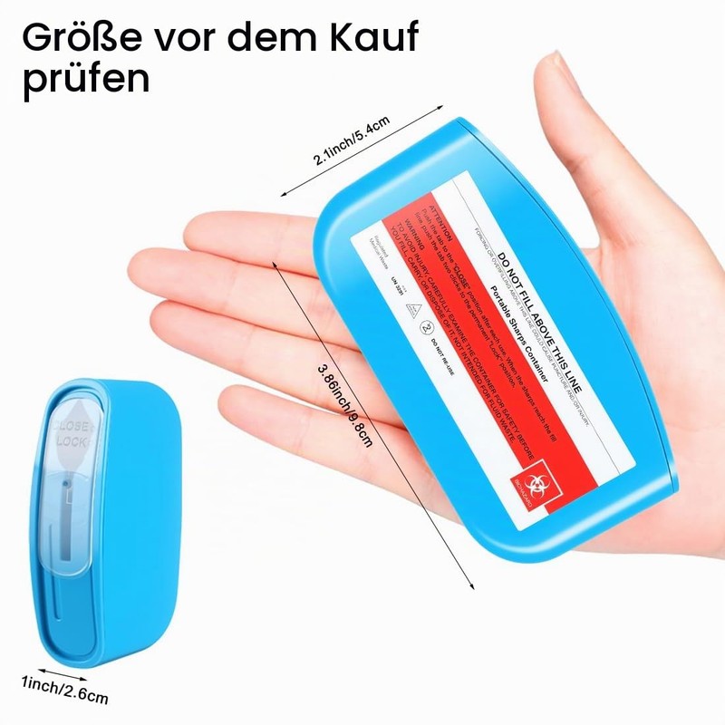 Pack of 4 Cannula Dropping Containers, Plastic Dropping Container for