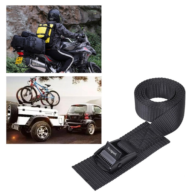 Ayaport Adjustable Cam Buckle Lashing Straps 6ft 4pack Tie Down