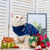 BINGPET Cat Sweater,Cat Outfit Sleeveless Winter Sweater with Snowflake Pattern,Soft