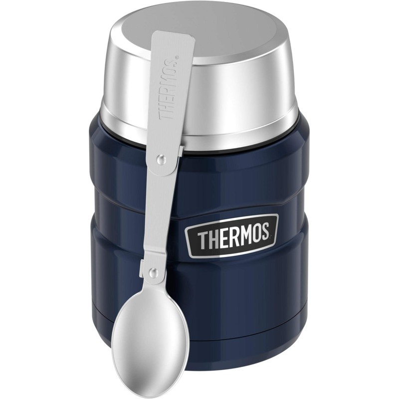 Thermos Stainless King Vacuum Insulated Food Jar, 470ml, Midnight Blue,