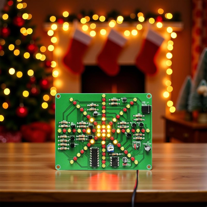 Gikfun Electronic LED Flashing Lights Soldering Practice Board PCB DIY