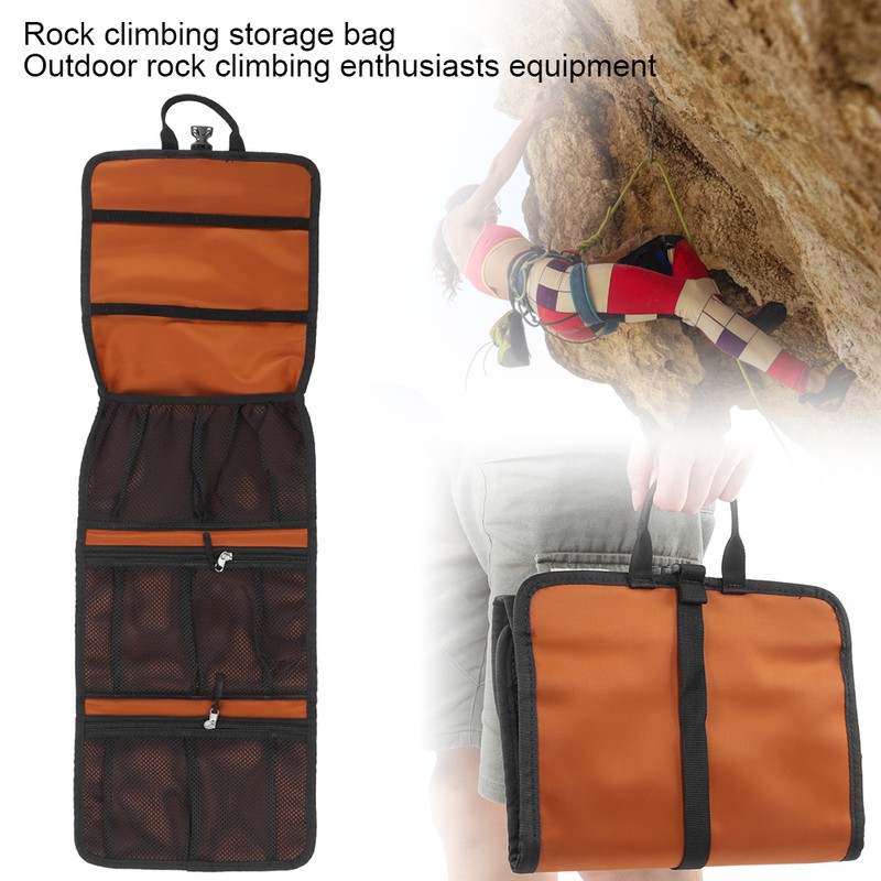 Outdoor Rock Climbing Portable Storage Pouch Main Lock Quick Hanging