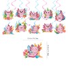 32Pcs Axolotl Hanging Swirl Birthday Party Supplies Swirl Axolotl Ceiling