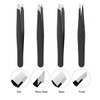 Stainless Steel Tweezer Set For Eyebrows Facial And Ingrown Hair