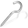 Valorada 4Pcs 100mm Hooks for Hanging, Stainless Steel Screw Hooks,