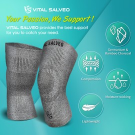 Vital Salveo-Compression Recovery, rodillera C3-Comfort, alivio del dolor, protege las articulaciones, ideal para deportes y uso diario, XX-Large