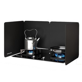 Splatter Guard, Splatter Screen, Grease Splatter Guard, Galvanized Sheet Folding Splashproof for Cooking Tools Splatter Screens 4 Sided Splatter Guard Anti Splatter Shield Guard (80x40x40 Cm)