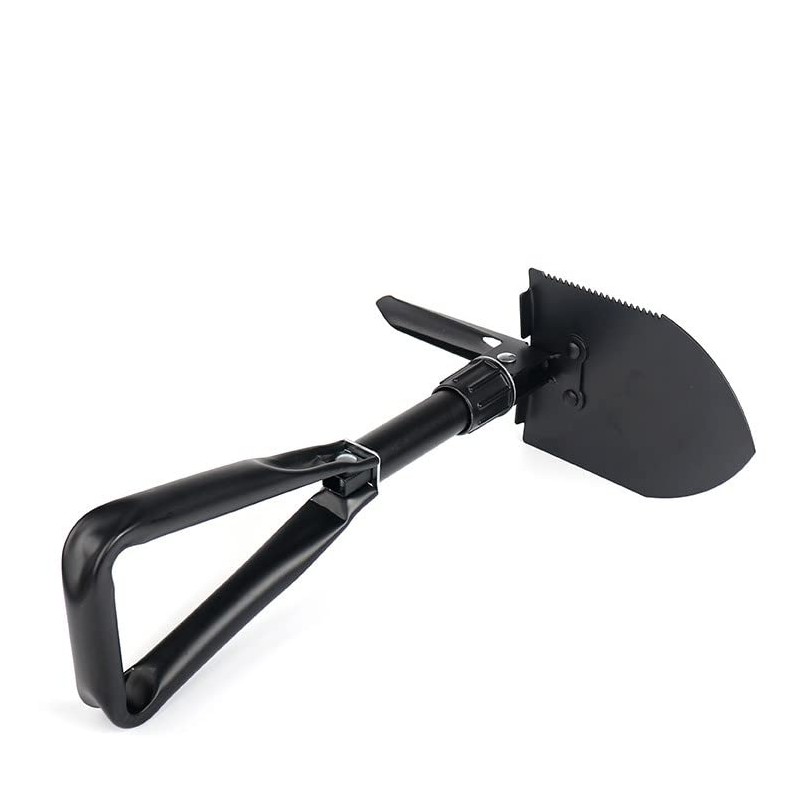 Large 47 cm Multifunctional Folding Shovel, Folding Shovel with Storage