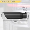 Vurkcy 2.75 inch Inlet Exhaust Tip, 3.5" Outlet 12" Overall