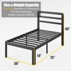 BOSRII Premium Quality Twin Size Bed Frame - Reinforced Thickened