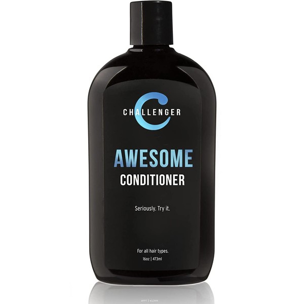 New Awesome Conditioner by Challenger - 16oz - Premium Ingredients - Aloe Vera, Shea Butter, Coconut Oil, Jojoba Oil, Hydrolyzed Keratin, Argan Oil. No Sulfates & Gluten Free. (2-3 Month Supply)