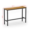 Teraves Bar Table with Solid Metal Frame,Counter Height Table Kitchen