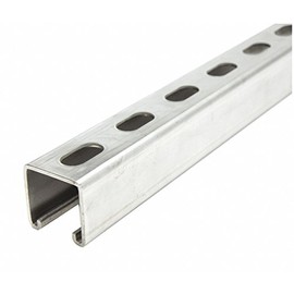 Strut Channel, 5 ft. L, 304 Stainlss Steel