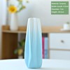 8in Ceramic Vase, Gradient Blue Vase Modern Home Decoration Fresh