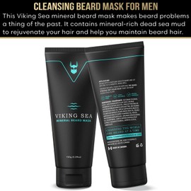 The Beard Struggle - Viking Sea Mineral Beard Mask - Cleansing Beard Mask for Men - Promotes Beard Health - Mineral Beard Mask (5.29 oz)