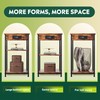 WLIVE End Table with Charging Station, Small Night Stand with