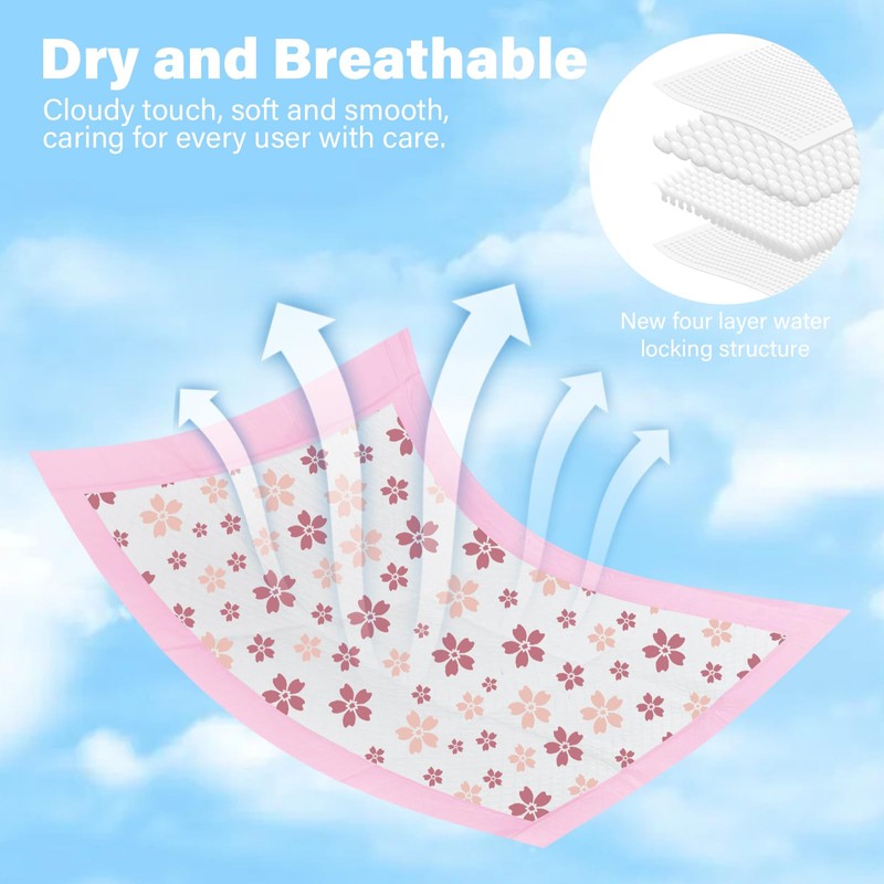 50 Pack Disposable Pads Changing Pads for Baby, Incontinence Care