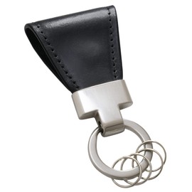 [Vintage Revival Productions] Key Clip italian Shoulder Leather Magnetic Key Holder Pocket Clip on Door for Storage Never Lose Keys Lost Prevention Made in Japan, Black