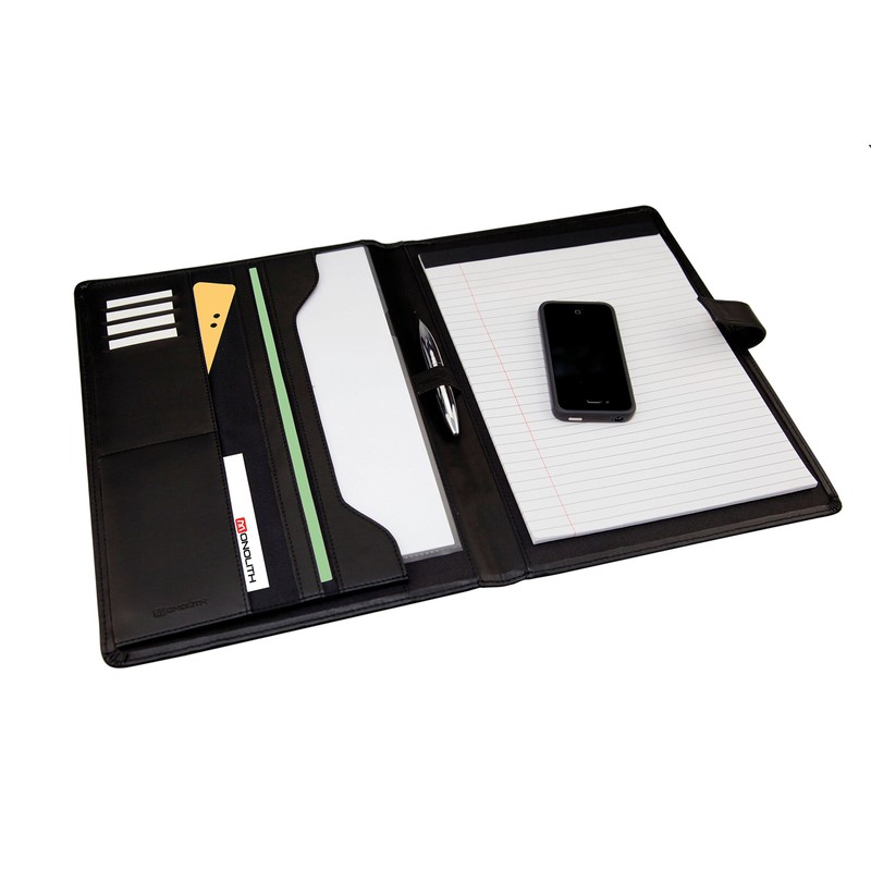 Monolith 2900 Leather Look PU Conference Folder with A4 Pad