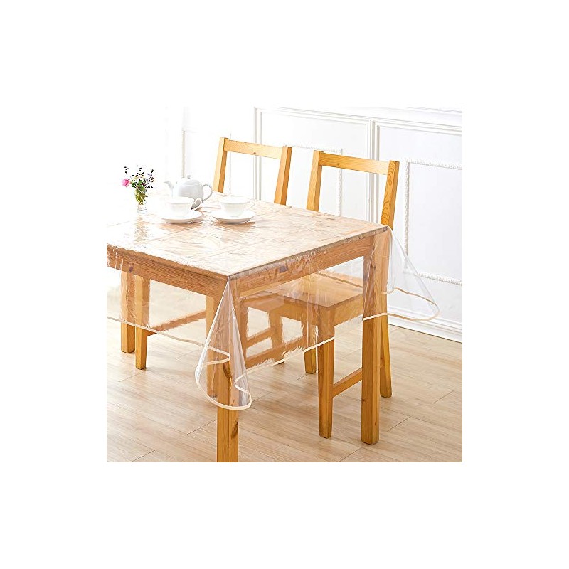 iMedia Transparent Tablecloth 120x200cm PVC Table Mat Desk Mat Mat