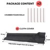 Pack of 2 Draught Excluders for Doors and Windows. Reusable