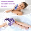 3Pcs African Net Long Bath Net Sponge, Bathing Body Exfoliating